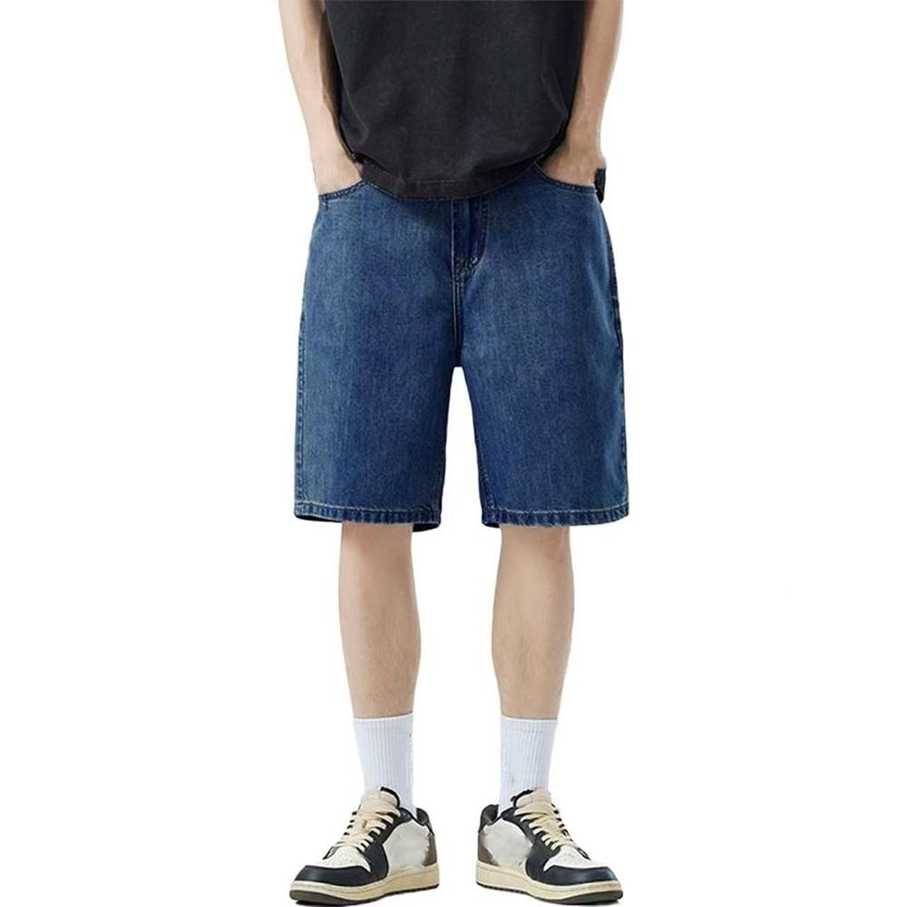 Men's Denim Shorts, Men's Straight, Loose And Versatile Five-inch Pants