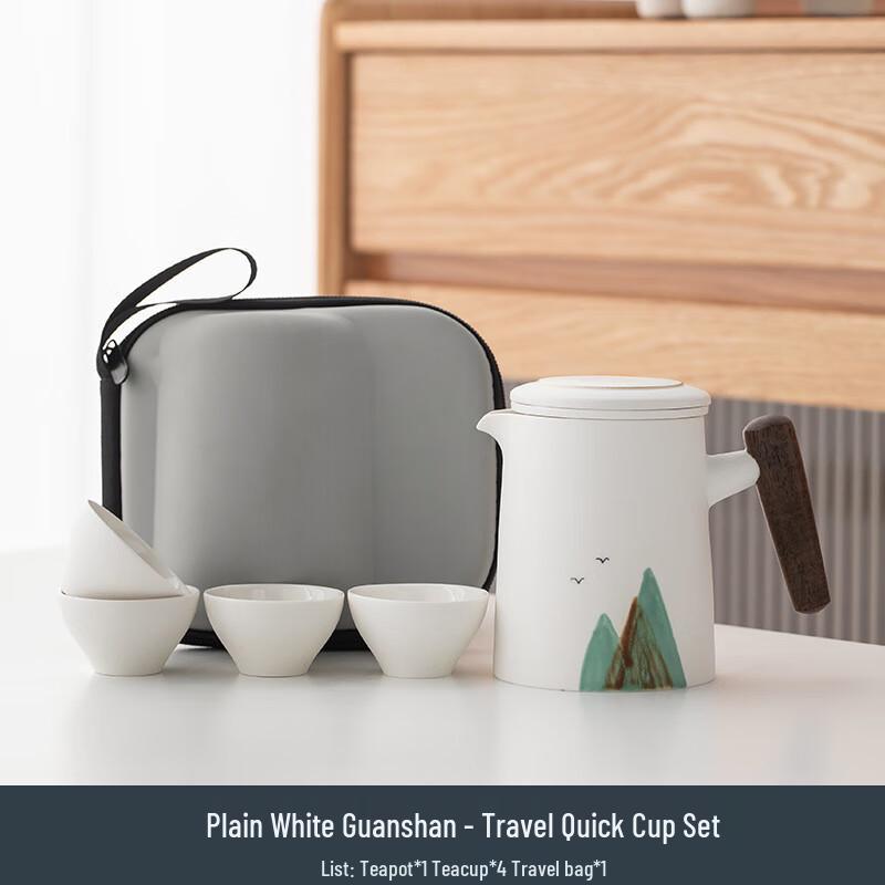

Shangqi Portable Ceramic Quick Cup Travel Tea Set