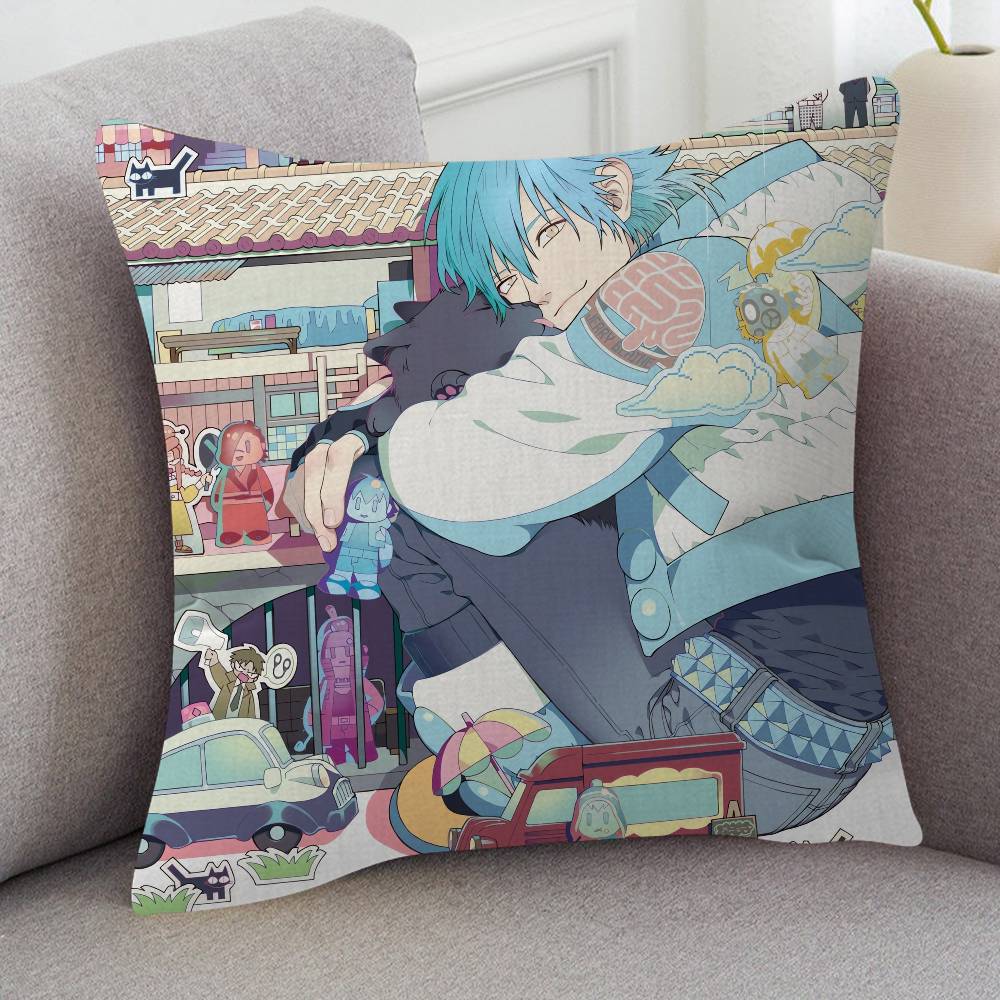 Anime DRAMAtical Murder Cute Cartoon L Game Cushion Cover Pillowcase Upholstery Sofa Throw Pillow Home Decor Pillowcas