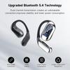 Open Ear Bluetooth 5.4 Headphones, Wireless Earbuds Sport Over Earphones with Ear Hooks 50H Playtime Ear Buds LED Display Charging Case, Waterproof
