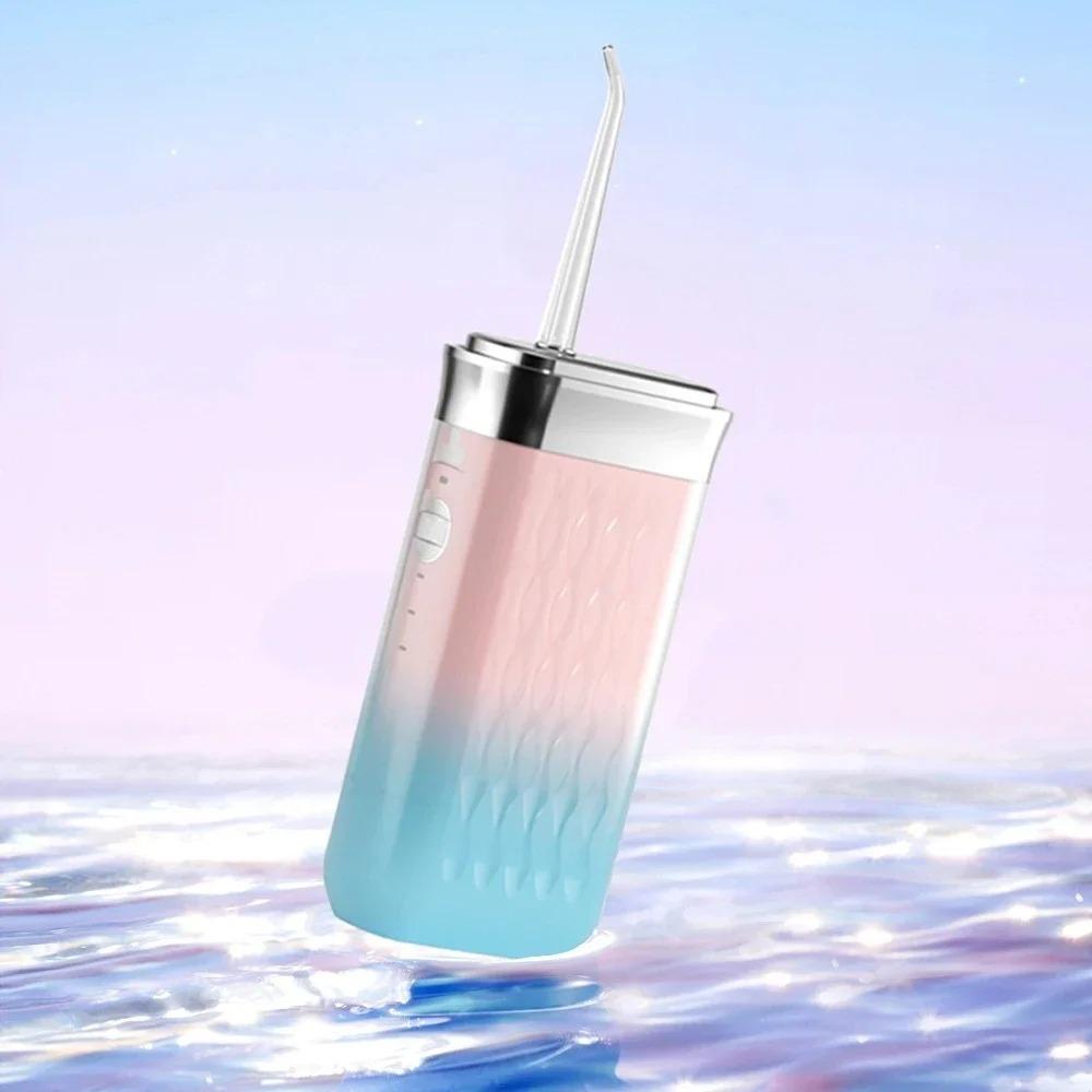 2025 Portable Oral Irrigator USB Rechargeable Capsule Water Flosser Dental Pick Waterproof Cleaner Mouth Washing Machine