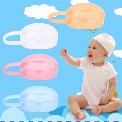 Cutie pentru containere pentru mamelon pentru bebeluși Organizator pentru suzete pentru transportul de călătorie transparent pentru nou-născut Suport pentru mameloane