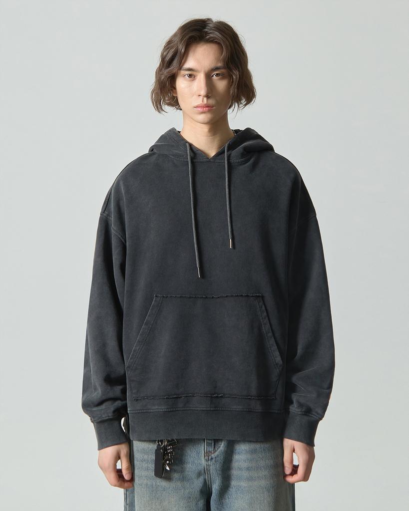 [Crop Selection] Asi Four Seasons Essential Sweat Hoodie_Pigment Charcoal