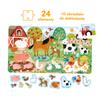 A Fun Puzzle. A Village for Children 2+