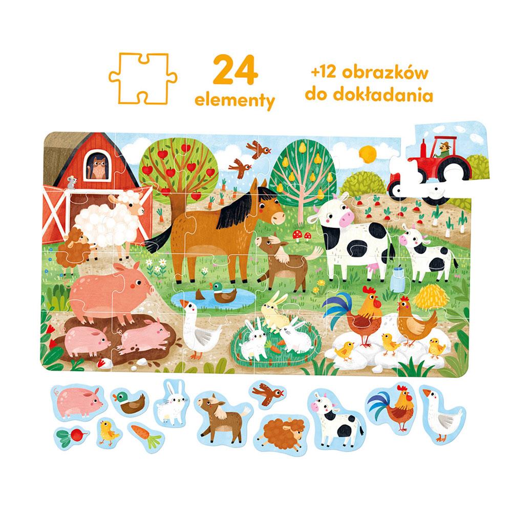 A Fun Puzzle. A Village for Children 2+