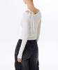 MUSINSA STANDARD WOMAN Women'S Tencel Slim Cut-Out String Long Sleeve T-Shirt [White]