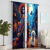 2 Pcs   Versatile Polyester Transparent Curtains for Home Decoration Day of the Dead for Use In Bedrooms and Living Rooms