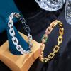Light Luxury Micro-Inlaid Zircon Hollow Square Splicing Bracelet Full Of Diamonds High-End Chain Bracelet Jewelry