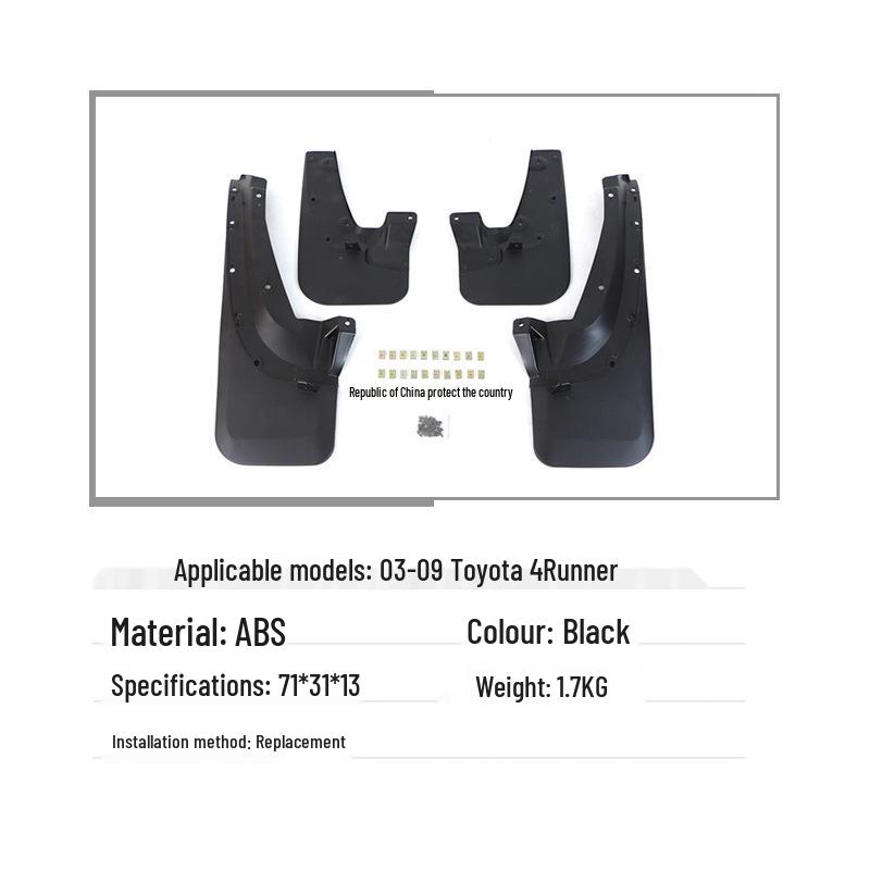 Fits 2003-2009 Toyota Hilux Surf/4Runner Mud Guard