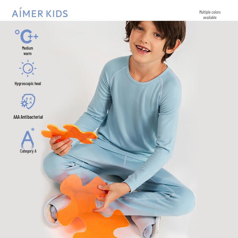 Aimer Kids Mid-Warm Thermal Underwear Set 150cm