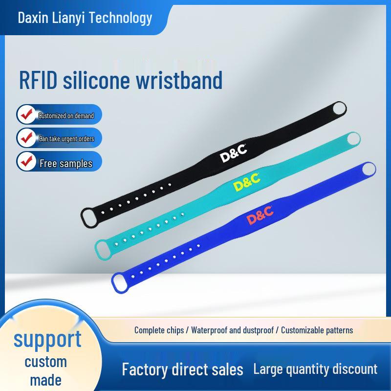 Braccialetto in Silicone NFC Personalizzabile - Braccialetto Stampabile RFID per Parchi Divertimento e Piscine