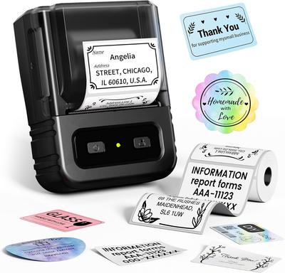 M102 Portable Thermal Label Printer, 7,000+ Icons, 700+ Templates