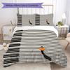 1PC Piano keys music Theme Bedding Quilt Set Quilt Cover Pillowcase Home Decoration Birthday Gift (1 * duvet cover + 2 * pillowcase, without core)A10