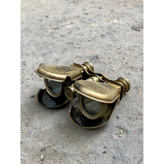 Antikvariniai jūriniai Kolumbo žiūronai, žalvario teleskopas Unikali dovana