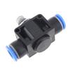 Valvola a mano pneumatica regolabile per controllo flusso 12mm, Valvola gas a connessione rapida con innesto in plastica per tubi aria PU e Nylon