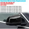 Jaronx Compatible With BMW Mirror Cover X3 G01/X4 G02/X5 G05/X7 G07 -2024,X6 G06 -2024,M Style Glossy Black Rearview Mirror Caps For BMW, Horn