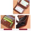Folded Wallet Bag Business Clutch Bag Card Brand ID Card Holder Simple Men PU Wallet  Unisex