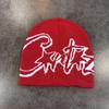 Cap Acrylic Knit Letter Pattern Men Women Sports Casual Wear Decoration Supplies