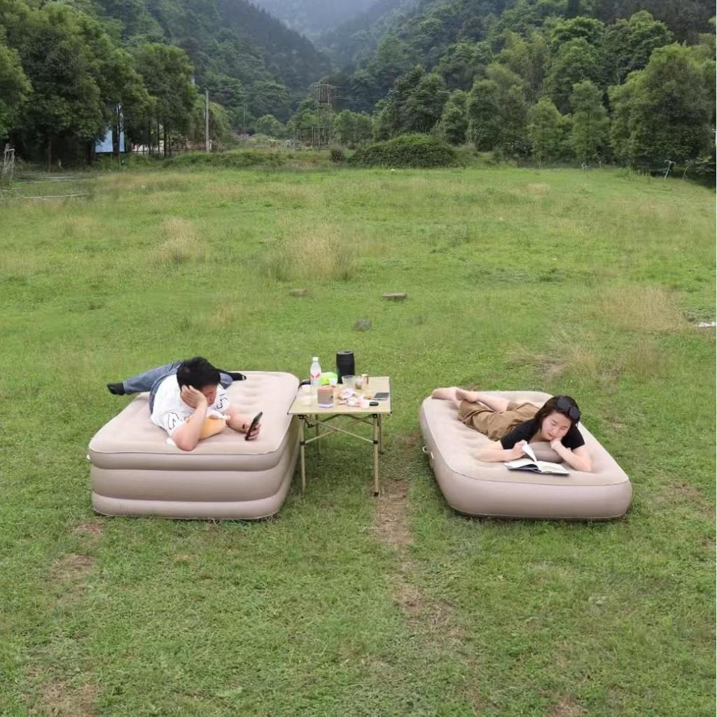 Thickened Double Self-Inflating Air Mattress for Home, Camping & Leisure