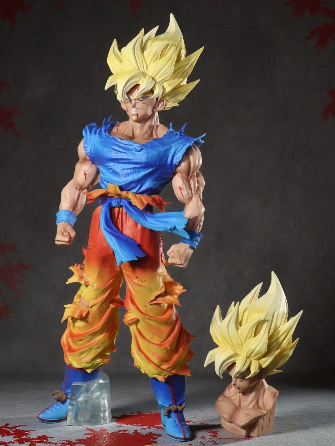 

27cm Double headed in Dragon Ball Z Son Goku Figure Super Saiyan Son Goku Action Figures Pvc Statue Collection Model Gift Toys