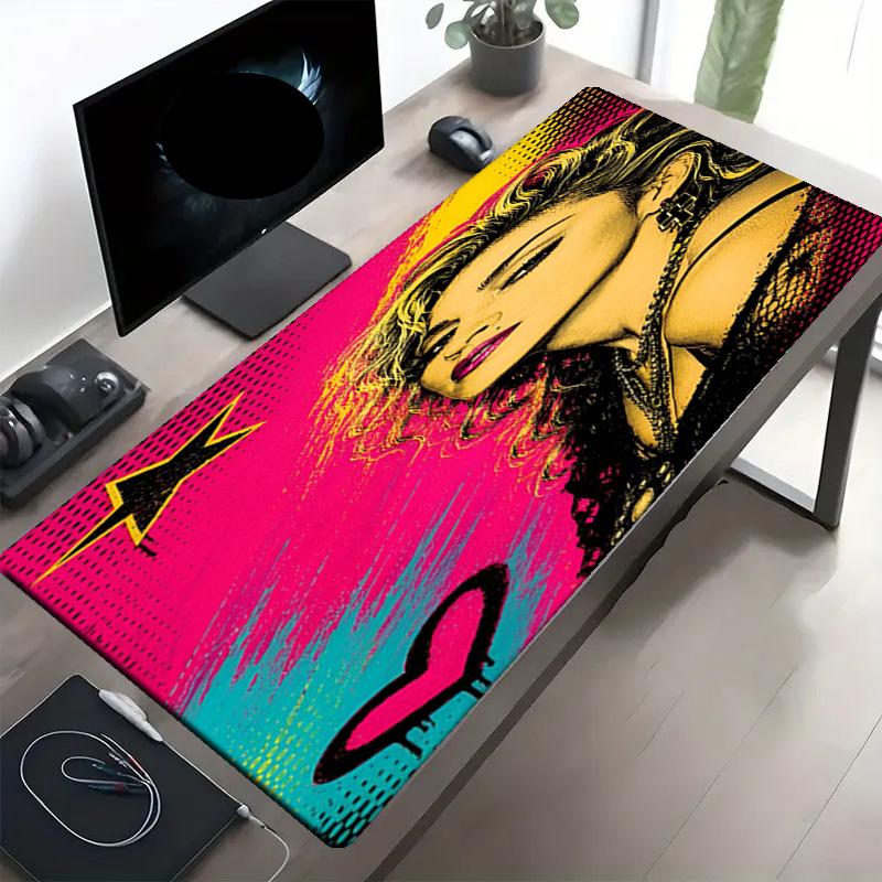 Marilyn Monroe Print Mouse Pad, Anti‑Slip Desktop Keyboard Mat, for PC Laptop Gaming Working Daily Use, Cool Festival Surprise Gift