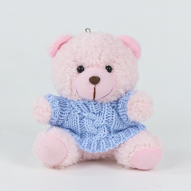 Charmante Teddybeer Sleutelhanger Pluche Pop - Aangekleed Koppeltje Rugzak Ornament Cadeau