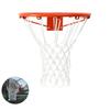 Glow-in-the-dark Basketball Hoop Net, Perfect for Summer Vacations and Easy Replacement (50cm Extension with 12 Hooks, White)