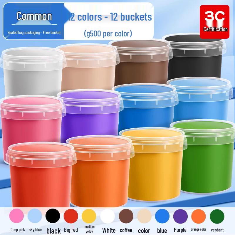 500-Pack Lightweight Color Clay: 24 Non-Toxic, Lead-Free Colors for Kindergarten DIY Play