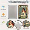Funny Baking Tin Sign Vintage Kitchen Wall Art 8x12 Inches Home Bar Decor Metal