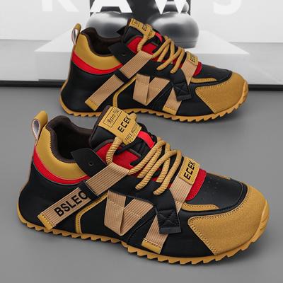 Grande Taille39-48 Hommes Chaussures Originales Style Street Mode Hommes Baskets Résistantes à l'Usure Chaussures Vulcanisées en Cuir Microfibre Polyvalentes