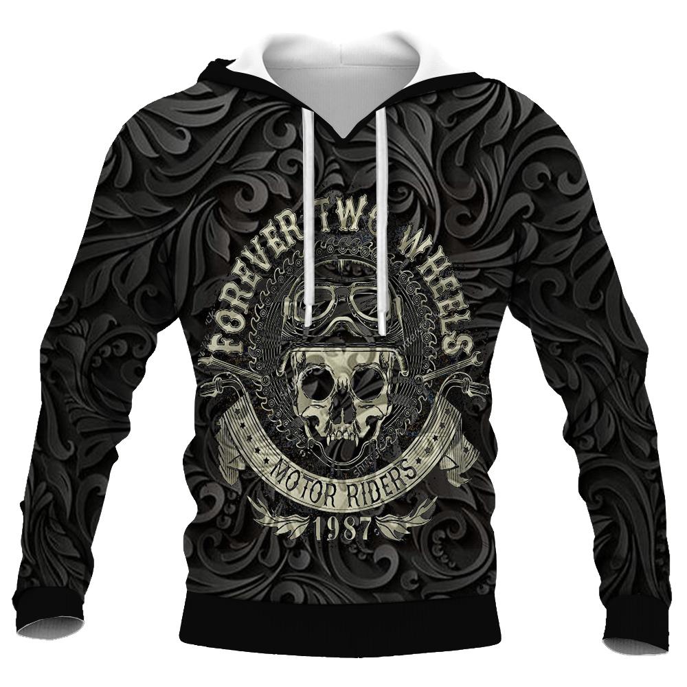 

2024 Новые модные повседневные толстовки с капюшоном, популярная толстовка с капюшоном с 3D-принтом, свободный пуловер, рубашка с длинным рукавом, толстовка с черепом 4XL