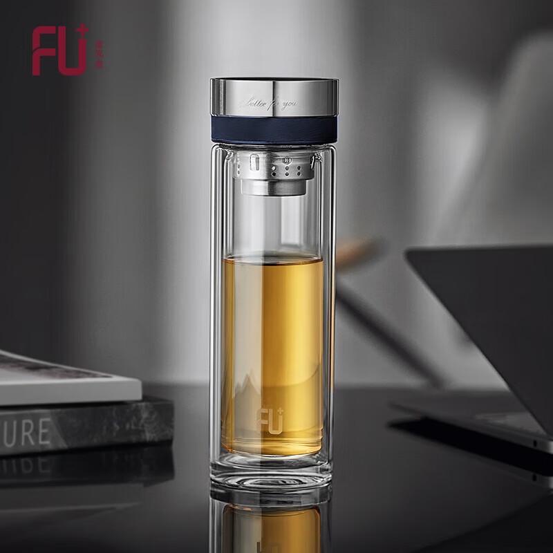 Fuguang Classic Double-Layer Glass Tea Infuser Cup 310ML