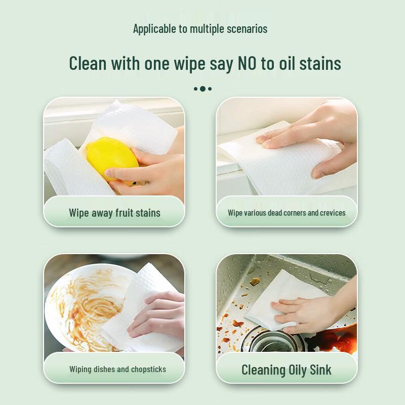 OIMG Pull-Out Disposable Kitchen Cleaning Cloths