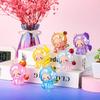 Colorful Cartoon Monkey Crown Figure: Trendy Dazzling Ornament & Small Gift