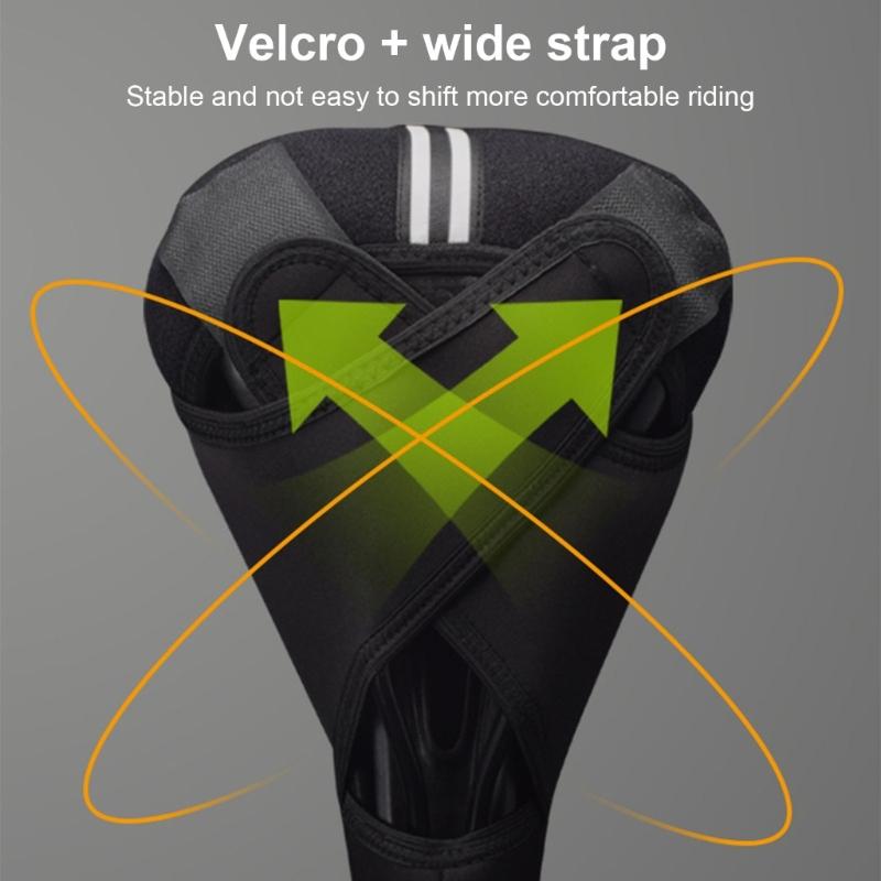 Comfortable Bike Saddles Cover Mountain Bicycles Seats Cover Cycling Silicone Cushion Profession Road Bike Seats Cover