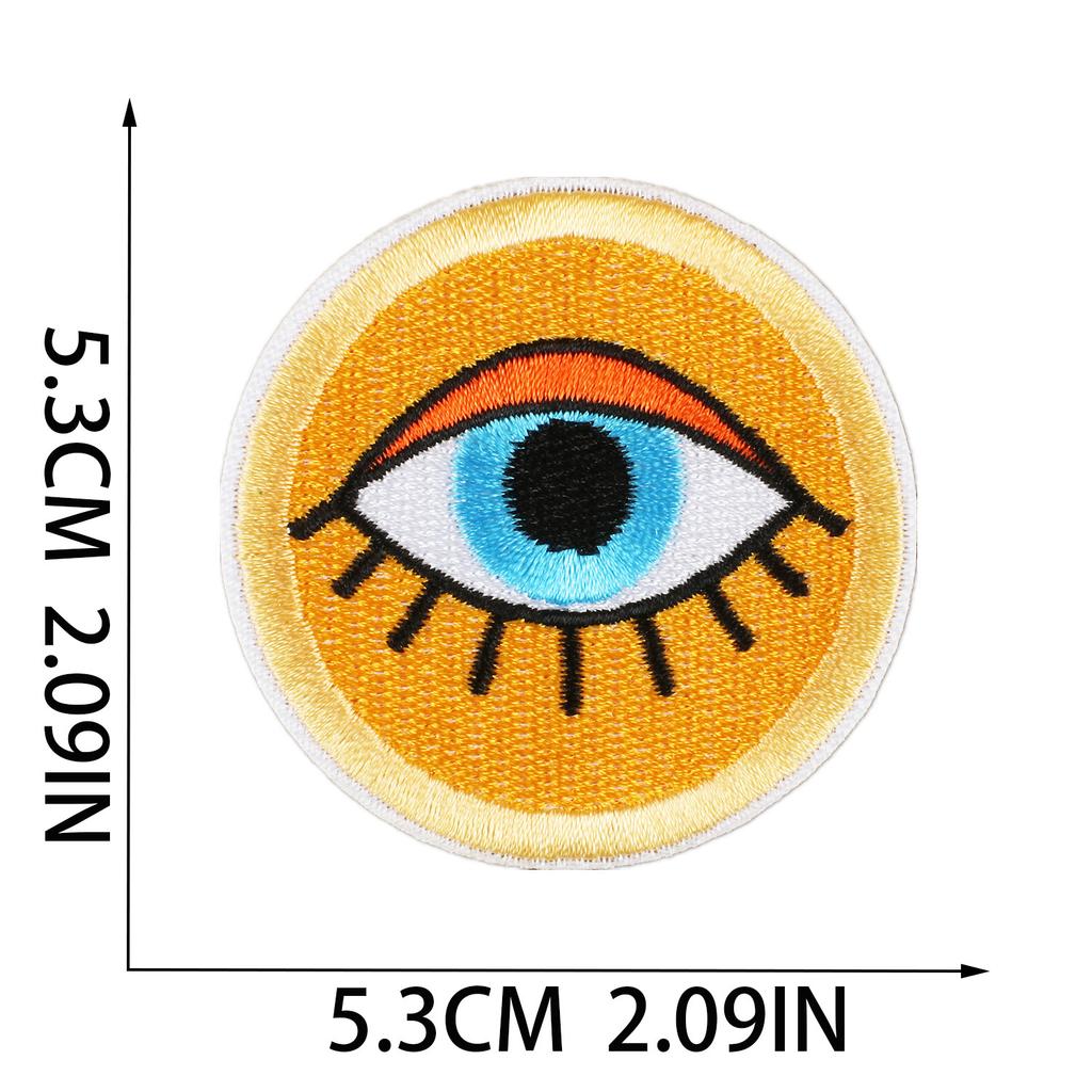 New Art Butterfly Embroidery Cloth Sticker Computer Embroidery Label Cartoon Zhang Zai Sun Embroidery Sticker Bus