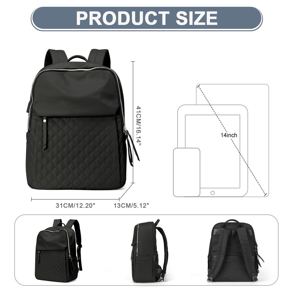 2024 New Women Backpacks Travel Fashion Daypack Lightweight Schoolbag Nylon Shoulder Bag Ladies Casual Handbag Laptop Backpacks