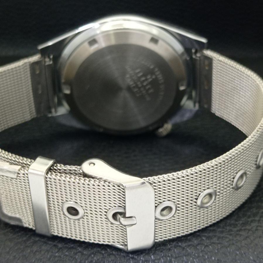 REFURBISHED VINTAGE SEIKO 5 AUTO 6309A JAPAN MENS ARABIC SILVER WATCH a175402-2