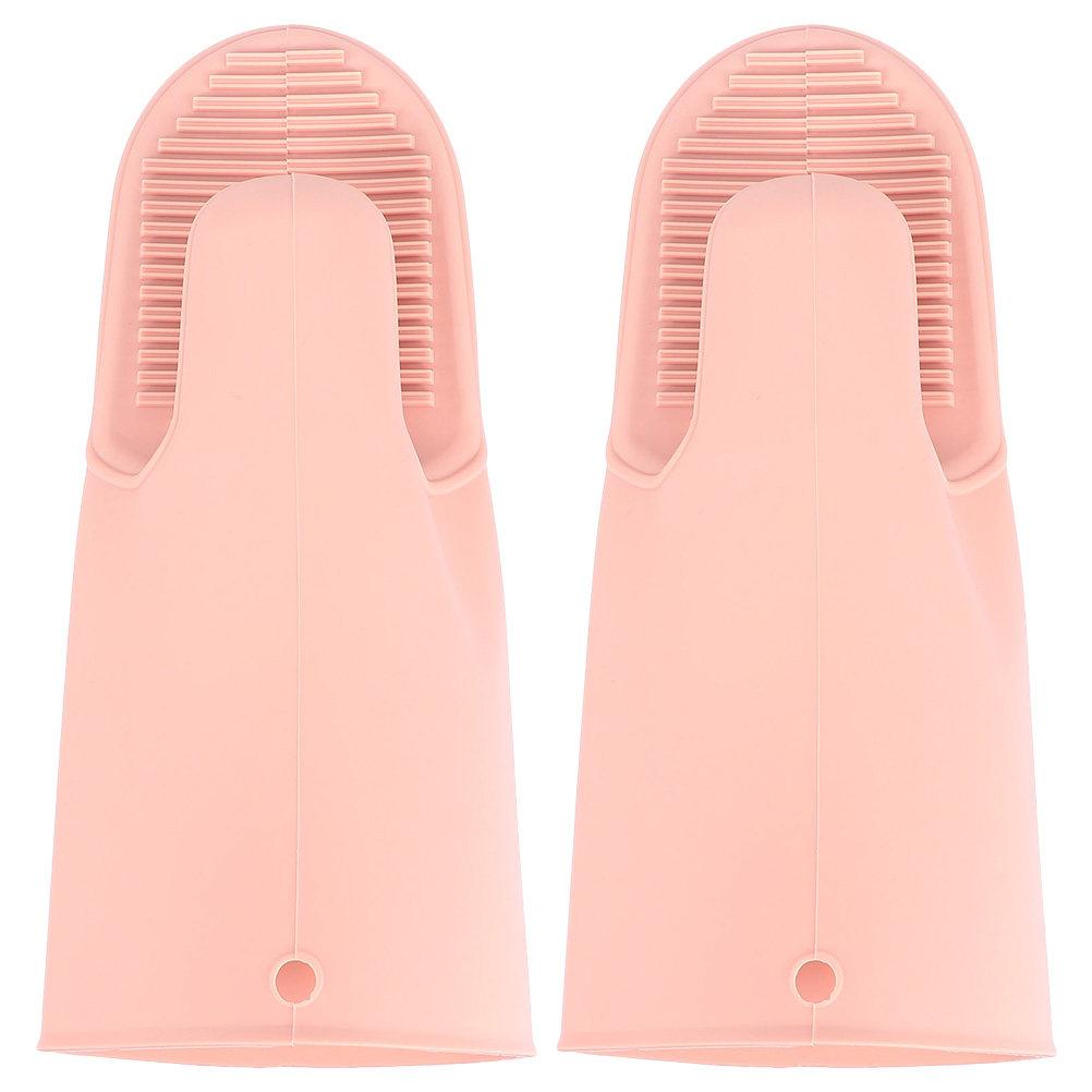 2Pcs Heat Resistant Silicone Oven Gloves Non Slip Kitchen Baking Mittens Thickened Protection Nordic Design Microwave Oven Grill