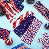 American Flag Headband: Elastic, Sweat-Absorbent for Yoga & Running on Independence Day