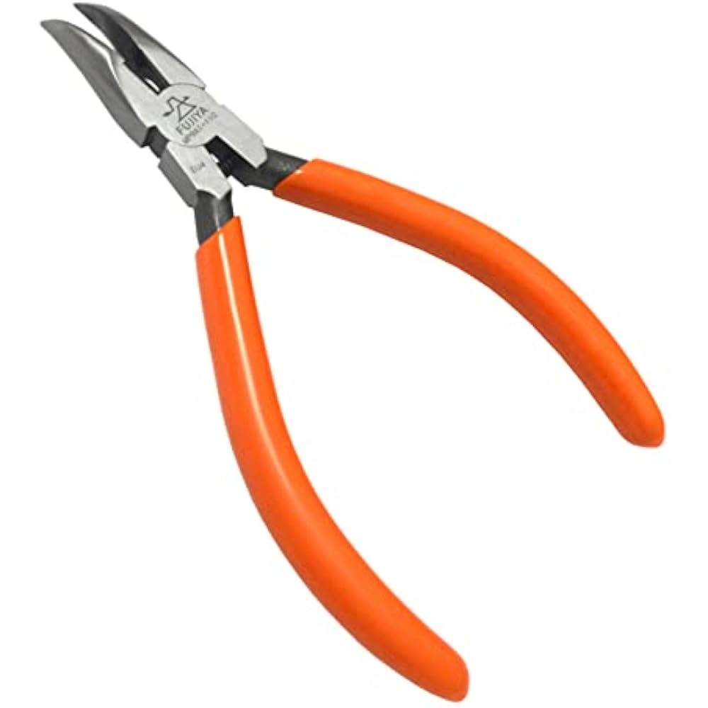 Fujiya (Fujiya) Minitech Vertical Curved Short Nose Radio Pliers (no jaws) 110mm MP9AT-110