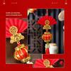 1PC Decorations Stable Structure Traditional Housewarming Celebrations Lanterns Bright Colors Spring Festival Gift