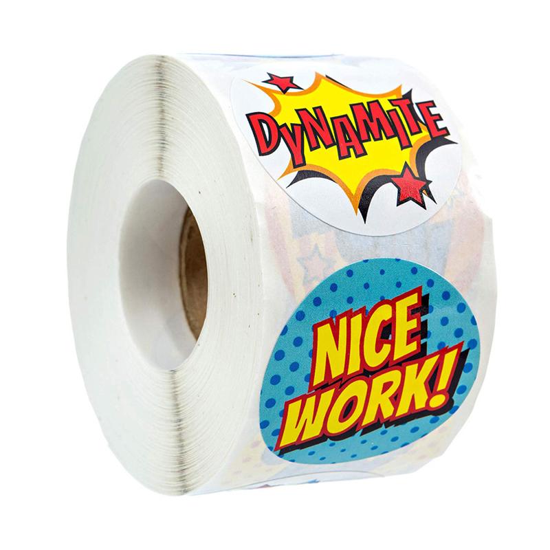 Superhjälte Belöningsklistermärken 500 st Klistermärken 8 Superhjälte Designer Scrapbooking Pappersförsegling Studenter Barn Skrivmaterial Klistermärke