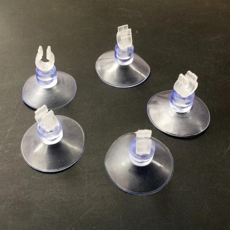 5pcs/10pcs Rubber Aquarium Fish Tank Suction Cup Holders for Air Hose Tube Oxygen Pump Adjustable Strong Sucker Durable PVC Glas