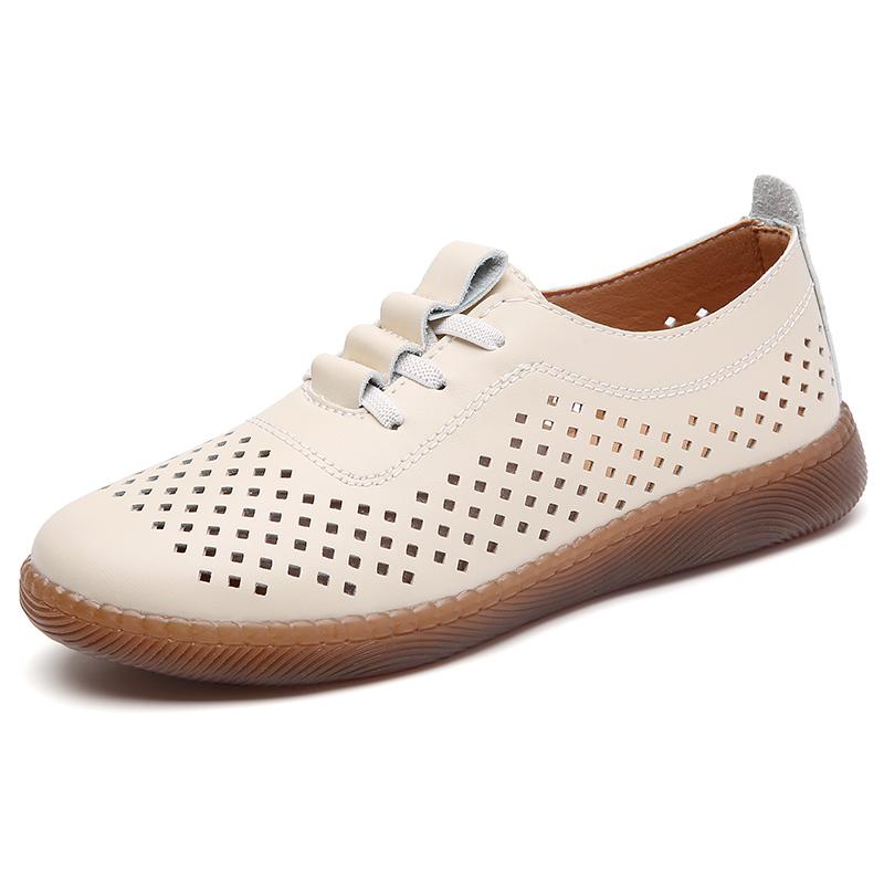 Lässige Damen-Einzelschuhe mit weicher Sohle und Ausschnitten, 35-41