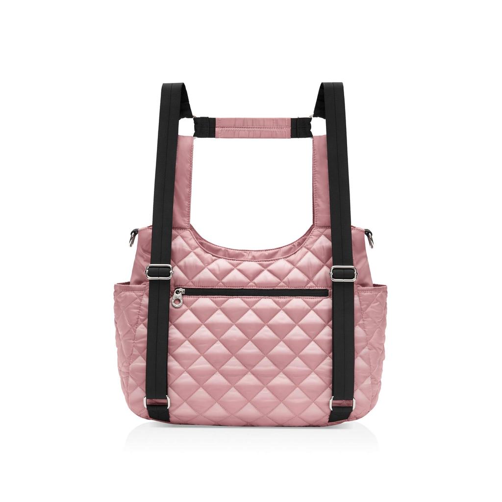 Torba 3-w-1 LUNA dla Mamy, Plecak na ramię w kształcie litery H, Idealna na prezenty dla dziecka, Przygotowanie do narodzin i Świętowanie narodzin, HEATHEA LUNA (Różowy)