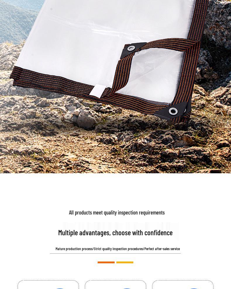 Prelată PE Groasă Transparentă Impermeabilă: Husă de ploaie de exterior rezistentă la vânt, termoizolantă și rezistentă la umiditate