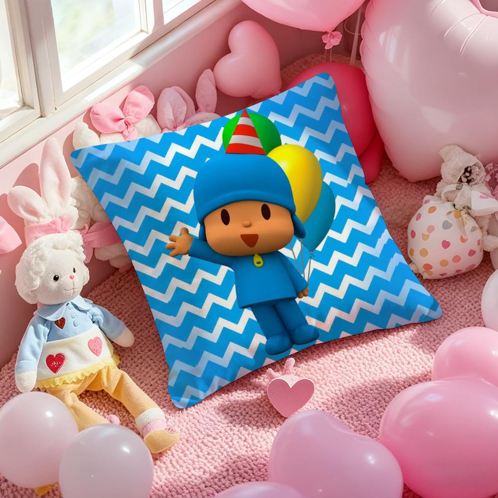 Poszewka na poduszkę B-Boy-Girl-Pocoyo z nadrukiem, poszewka na poduszkę do salonu, na sofę, dekoracja sypialni
