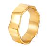 Ten sam modny prosty nieregularny pierścionek temperament zimnego wiatru wysokiej klasy pierścionek damska stal tytanowa nieblaknąca biżuteria