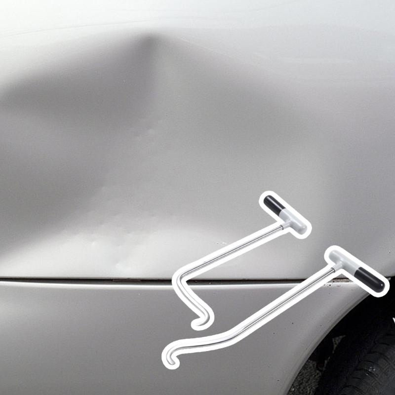 2Pcs Car Dent Repair Rods Dent Remover Hook Tool Metal Repair Tool Universal Auto Body Dent Repairing Rod